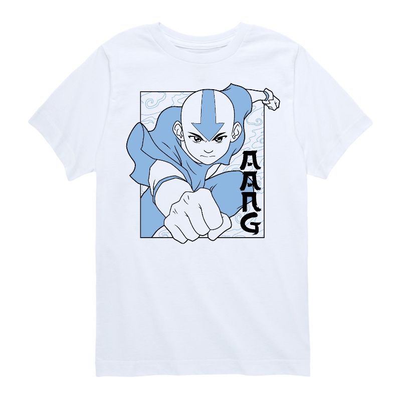 Boys' - Avatar: The Last Airbender - Aang Punch Short Sleeve Graphic T-Shirt