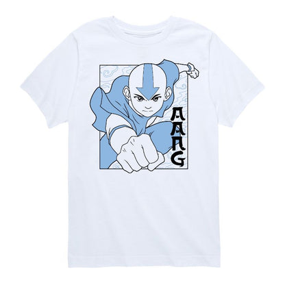 Boys' - Avatar: The Last Airbender - Aang Punch Short Sleeve Graphic T-Shirt