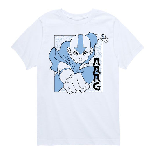 Boys' - Avatar: The Last Airbender - Aang Punch Short Sleeve Graphic T-Shirt