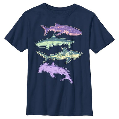 Boy's Lost Gods Four Sharks T-Shirt