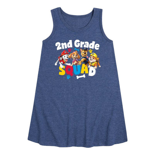 Girls' - Paw Patrol - Squad Second Grade Graphic Sleeveless Aline Dress