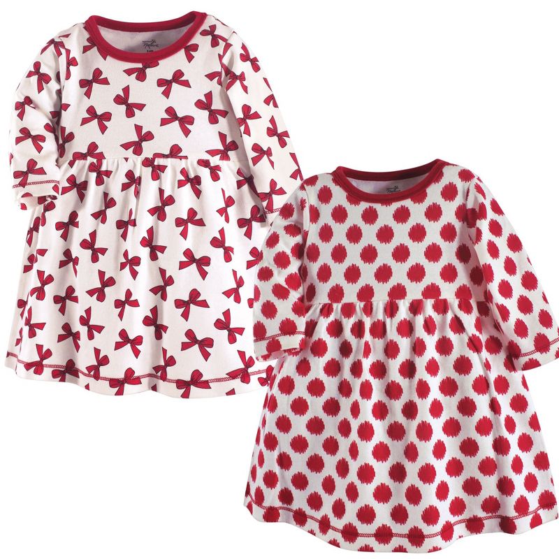 Luvable Friends Touched by Nature Long-Sleeve Dresses 2pk