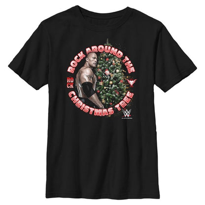 تي شيرت WWE Rock Around the Christmas Tree للأولاد