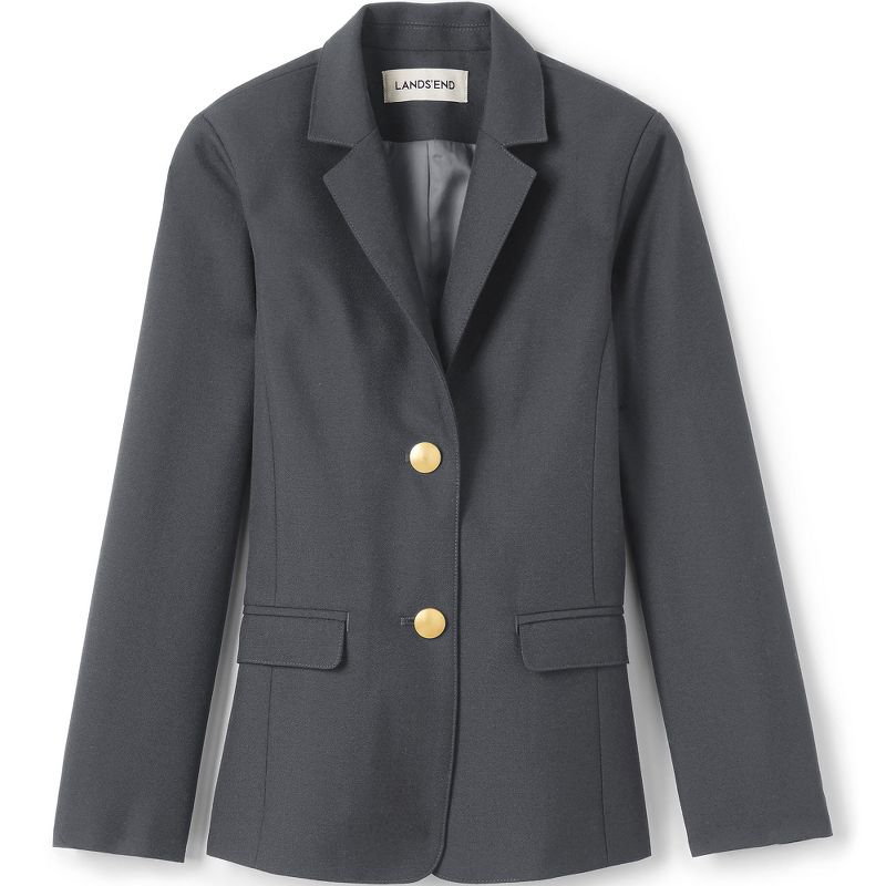 Lands' End School Uniform Kids Hopsack Blazer