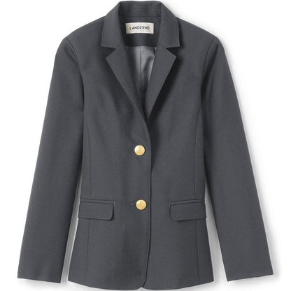 Lands' End School Uniform Kids Hopsack Blazer