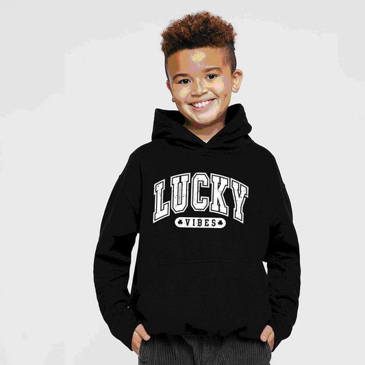 The Juniper Shop Lucky Vibes Distressed Youth Hoodie
