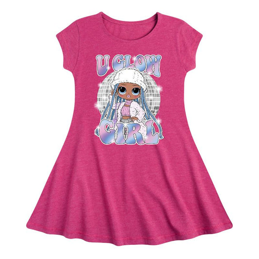 Girls' - LOL Surprise! - Winter Dolls Fit & Flair Cap Sleeve Dress