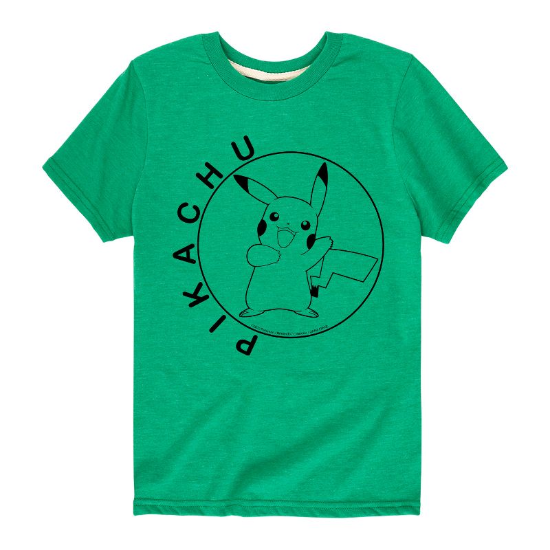 تي شيرت جرافيكي بأكمام قصيرة للأولاد - بوكيمون - هابي بيكاتشو