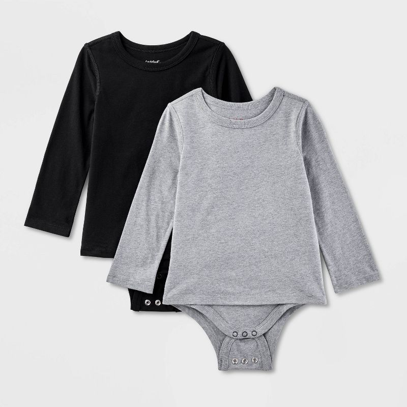 Toddler Adaptive Long Sleeve 2pk Abdominal Access Bodysuit - Cat & Jack™