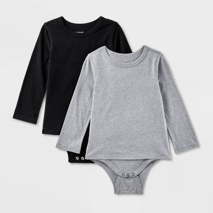 Toddler Adaptive Long Sleeve 2pk Abdominal Access Bodysuit - Cat & Jack™