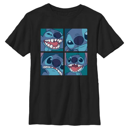 Boy's Lilo & Stitch Cute Portraits T-Shirt
