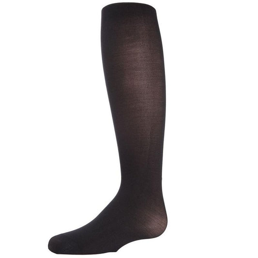 Memoi Girls' Rhinestone Backseam Semi-Opaque Tights