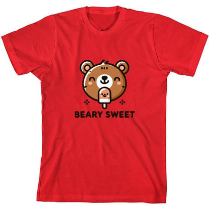 تي شيرت Beary Sweet Youth برقبة دائرية وأكمام قصيرة