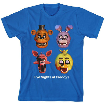 Five Nights At Freddy's Character Art Boy's Crew Neck Short Sleeve T-shirt