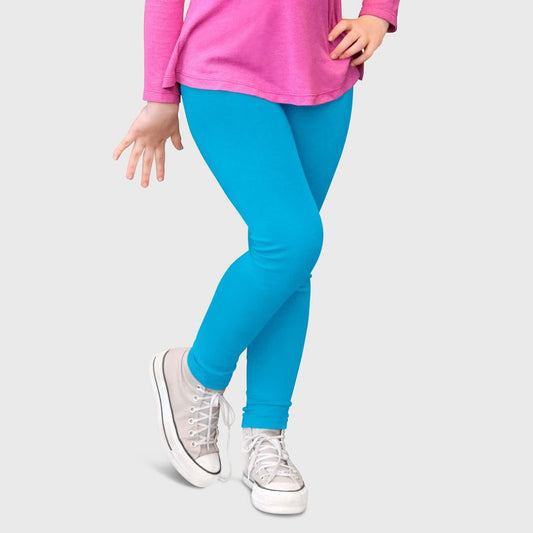 City Threads Girls 100% Cotton Leggings - USA-Made, Soft, Breathable & Sensory Friendly for Kids/Toddlers (Part 3)