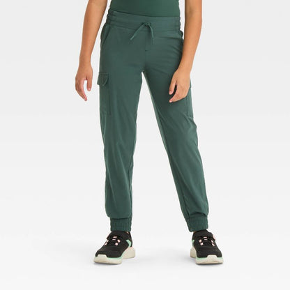 Girls' Woven Cargo Jogger Pants - All In Motion™