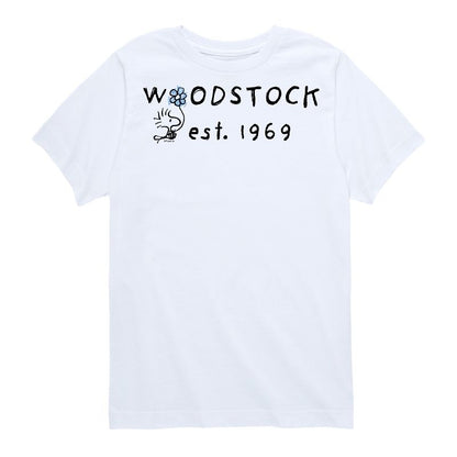 تي شيرت جرافيكي بأكمام قصيرة للأولاد - Peanuts - Woodstock 1969