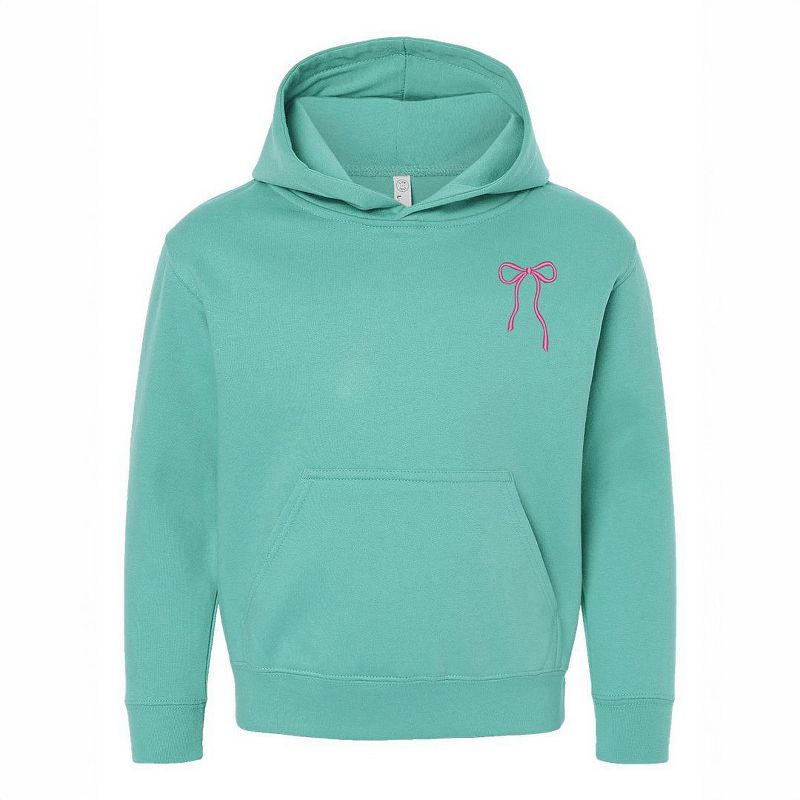 هودي جرافيكي للشباب بفيونكة رفيعة مطرزة من متجر جونيبر