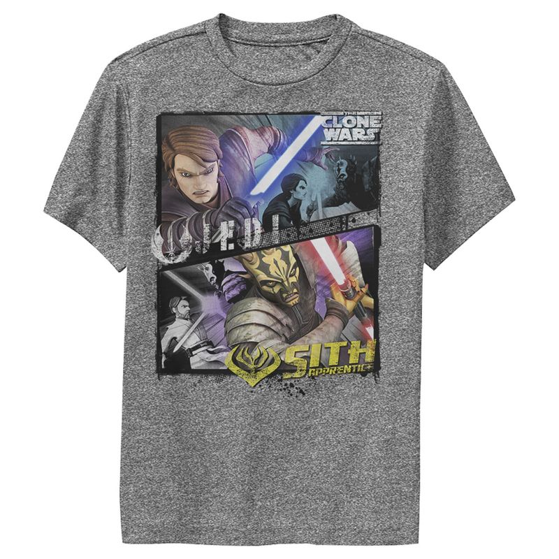 تي شيرت أداء جيدي وسيث من فيلم Star Wars: The Clone Wars للأولاد