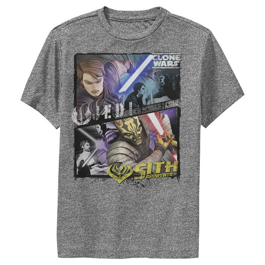 تي شيرت أداء جيدي وسيث من فيلم Star Wars: The Clone Wars للأولاد