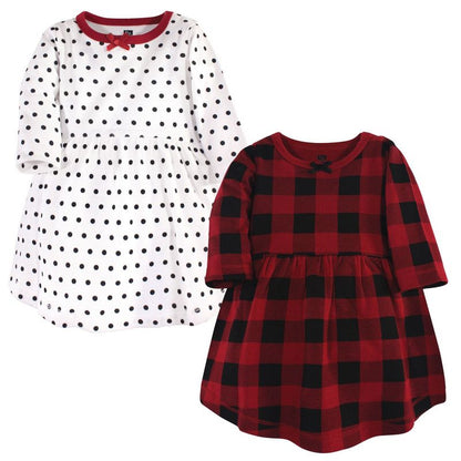 Luvable Friends Hudson Baby Long-Sleeve Dresses 2pk (Part 2)