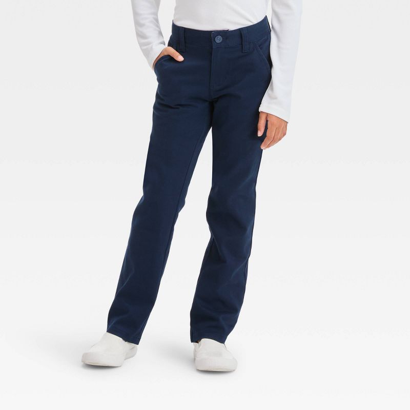 Girls' Straight Fit Uniform Pants - Cat & Jack™