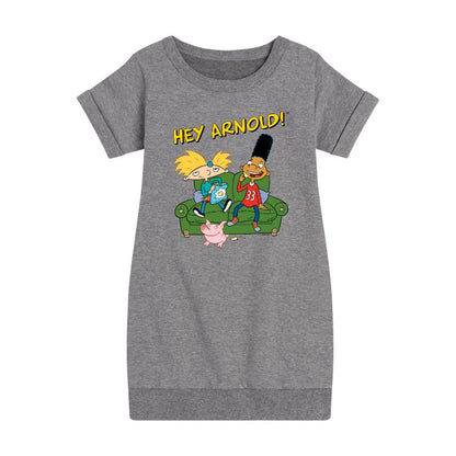 فستان بناتي - يا أرنولد! - فستان أرنولد، جيرالد، وأبنر، من الصوف بأكمام قصيرة