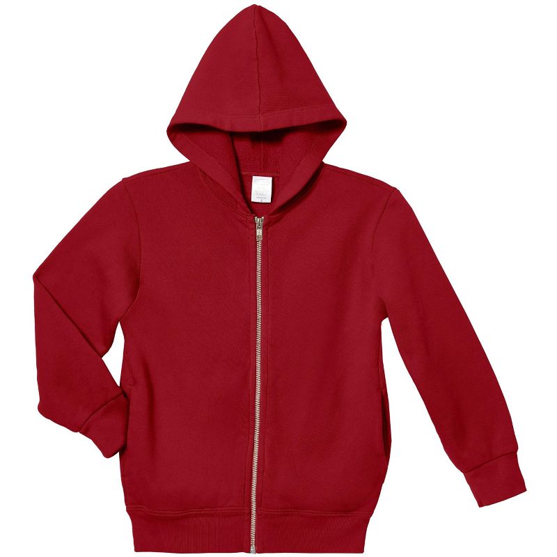 City Threads 100% Cotton Kids Unisex Soft Fleece Zip Hoodie with Inner Pockets - USA-Made (Part 2)