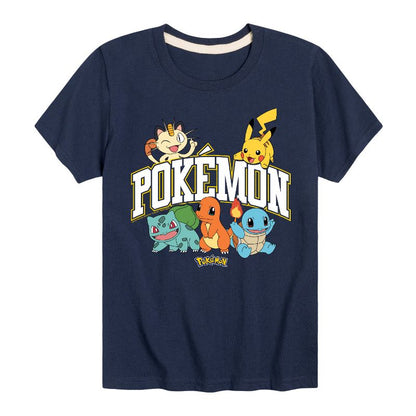 تي شيرت جرافيكي بأكمام قصيرة بشعار بوكيمون الرياضي للأولاد - بوكيمون