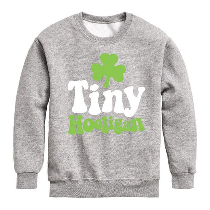 Boys' - Instant Message - St. Patrick's Day Tiny Hooligan Graphic Long Sleeve Fleece Sweatshirt