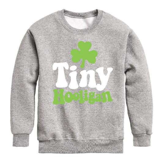 Boys' - Instant Message - St. Patrick's Day Tiny Hooligan Graphic Long Sleeve Fleece Sweatshirt