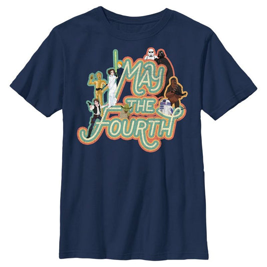 Boy's Star Wars May the Fourth Classic Characters T-Shirt
