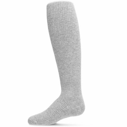 Memoi Girls' Thin Ribbed Cotton Tights