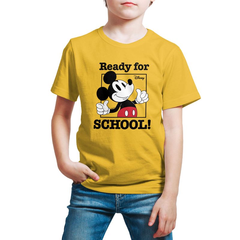 Boys' - Disney - Mickey Mouse Ready For School Short Sleeve Graphic T-Shirt