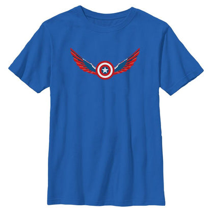 Boy's Captain America: Brave New World Winged Shield T-Shirt