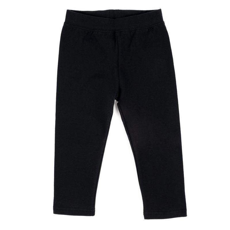 Leveret Girls Neutral Solid Color Legging