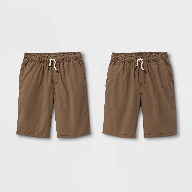 Boys' 2pk Pull-On Woven Shorts - Cat & Jack™