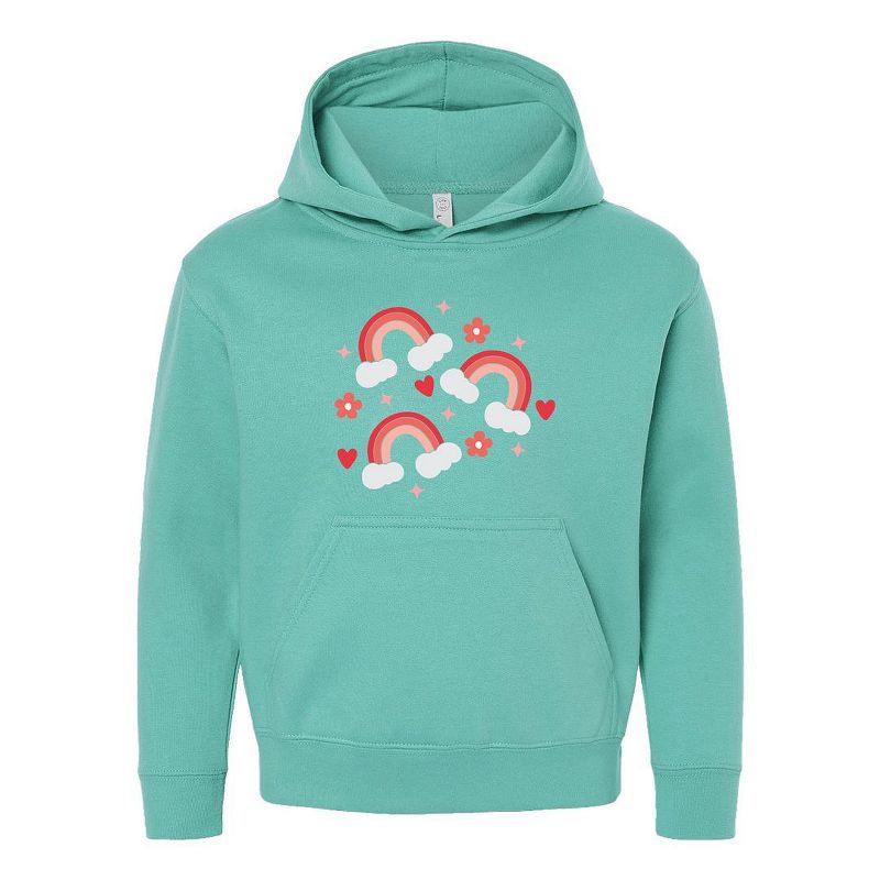 The Juniper Shop Valentine Rainbow Youth Graphic Hoodie