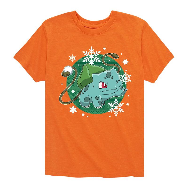 تي شيرت جرافيكي بأكمام قصيرة بنقشة بولبا للأولاد - بوكيمون