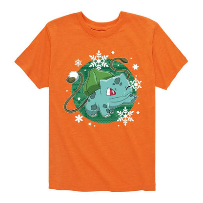 تي شيرت جرافيكي بأكمام قصيرة بنقشة بولبا للأولاد - بوكيمون