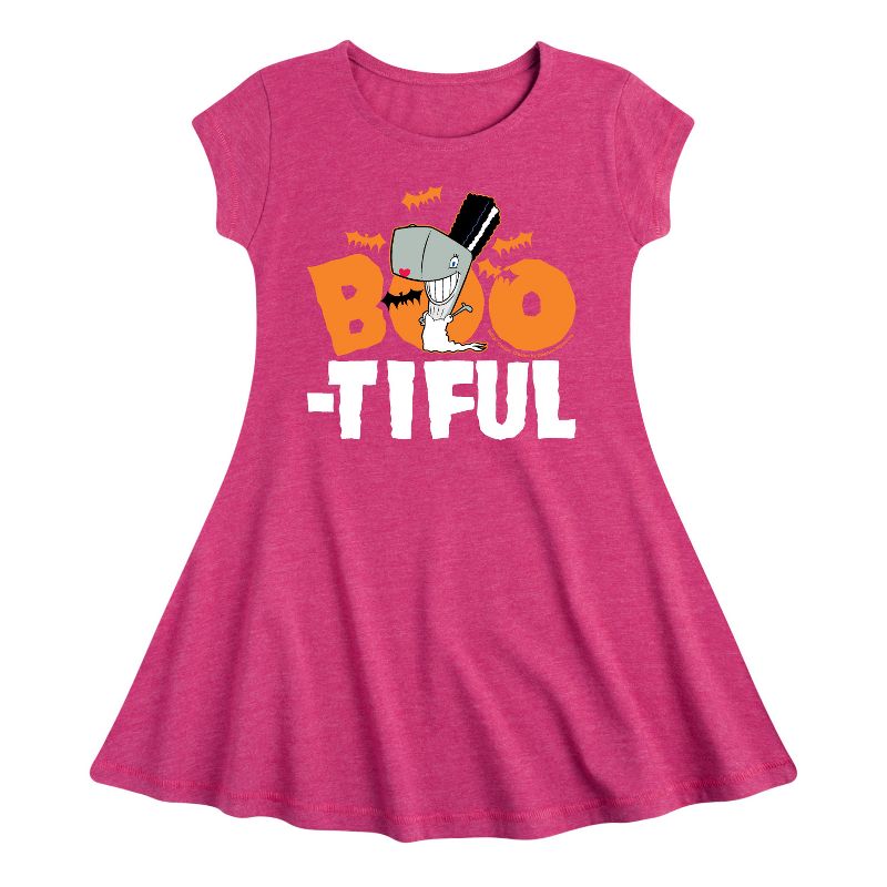 Girls' - SpongeBob SquarePants - Boo-tiful Fit & Flair Cap Sleeve Dress