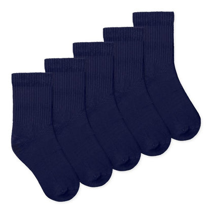 Lucky & Me Casey Kids Crew Socks Multiple Colors and Sizes (5-Pack)