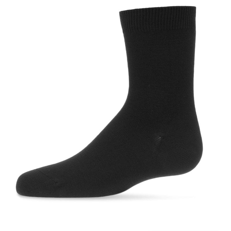 Memoi Toddler's and Kids' Basic Soft Rayon from Bamboo Crew Socks