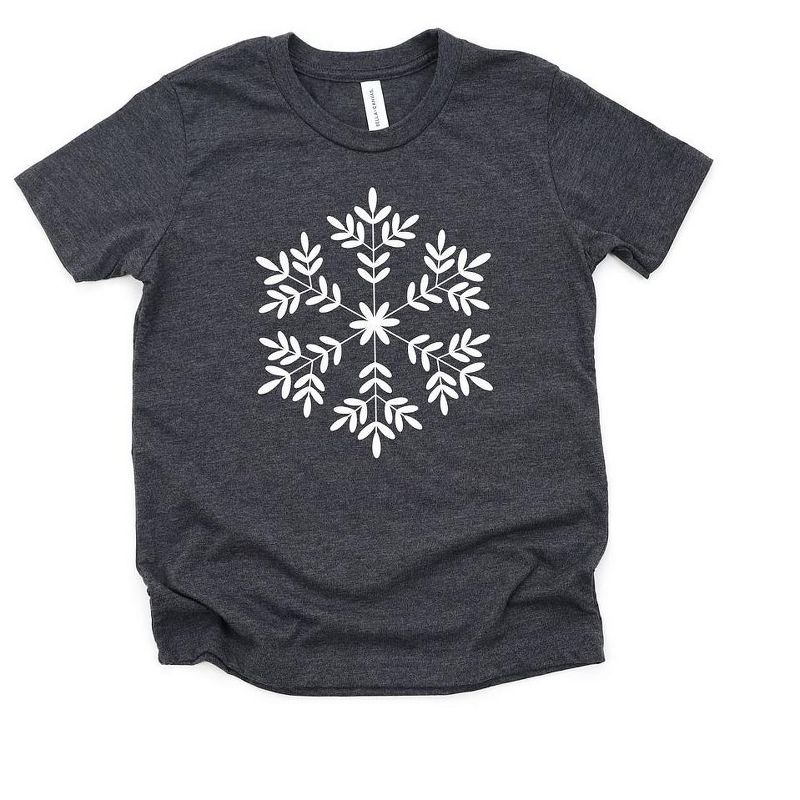 تي شيرت شبابي بأكمام قصيرة مطبوع عليه ندفة ثلج عملاقة من متجر جونيبر