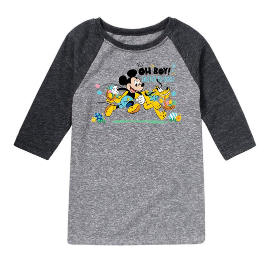 Boys' - Disney - Oh Boy Easter Is Here Raglan Graphic T-Shirt