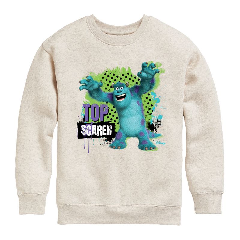 Boys' - Disney - Top Scarer Graphic Long Sleeve Fleece Sweatshirt