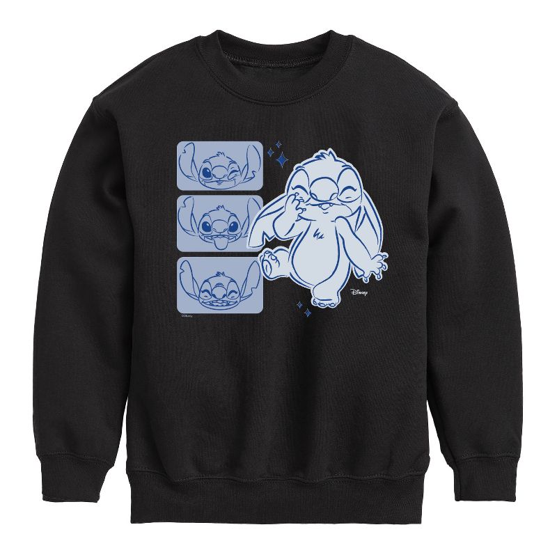 Boys' - Disney - Lilo & Stitch Graphic Long Sleeve Fleece Sweatshirt