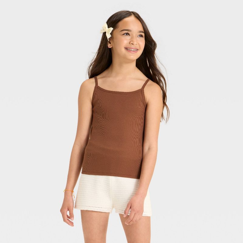 Girls' Fitted Ribbed Tank Top - Cat & Jack™