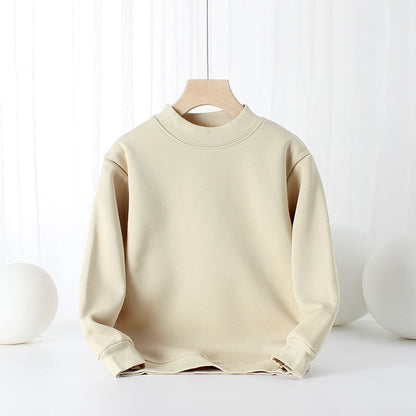 MyKids-USA Baby Solid Color Thickened Autumn Basic Hoodies