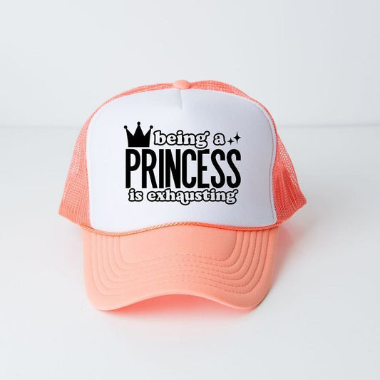 The Juniper Shop Being A Princess Is Exhausting Youth Foam Trucker Hat